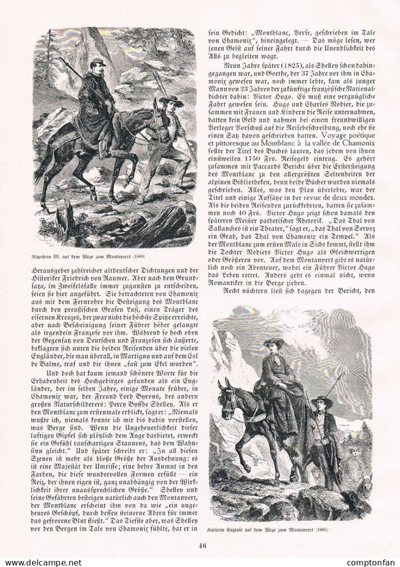 A102 1367 Chamonix berühmte Leute Michel-Gabriel Paccard Artikel / Bilder 1912