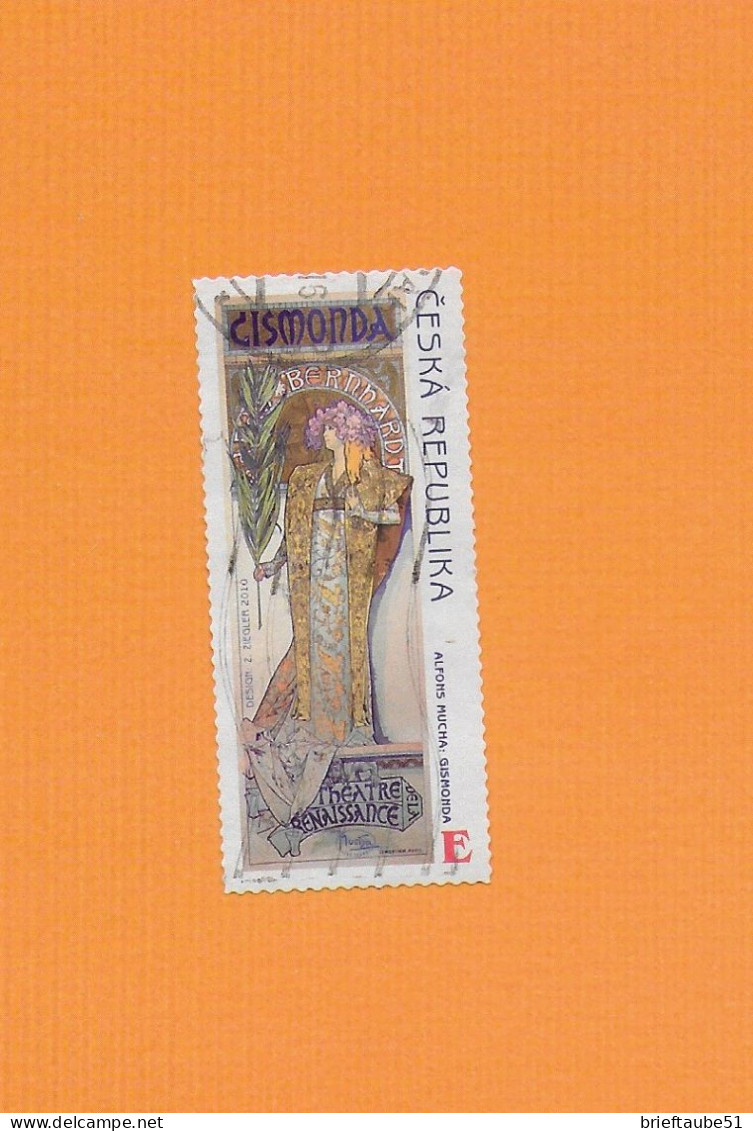 CZECH REPUBLIC 2010  Gestempelt°Used  MiNr. 633  "Alfons Mucha: Theaterplakat "GISMONDA" - Used Stamps