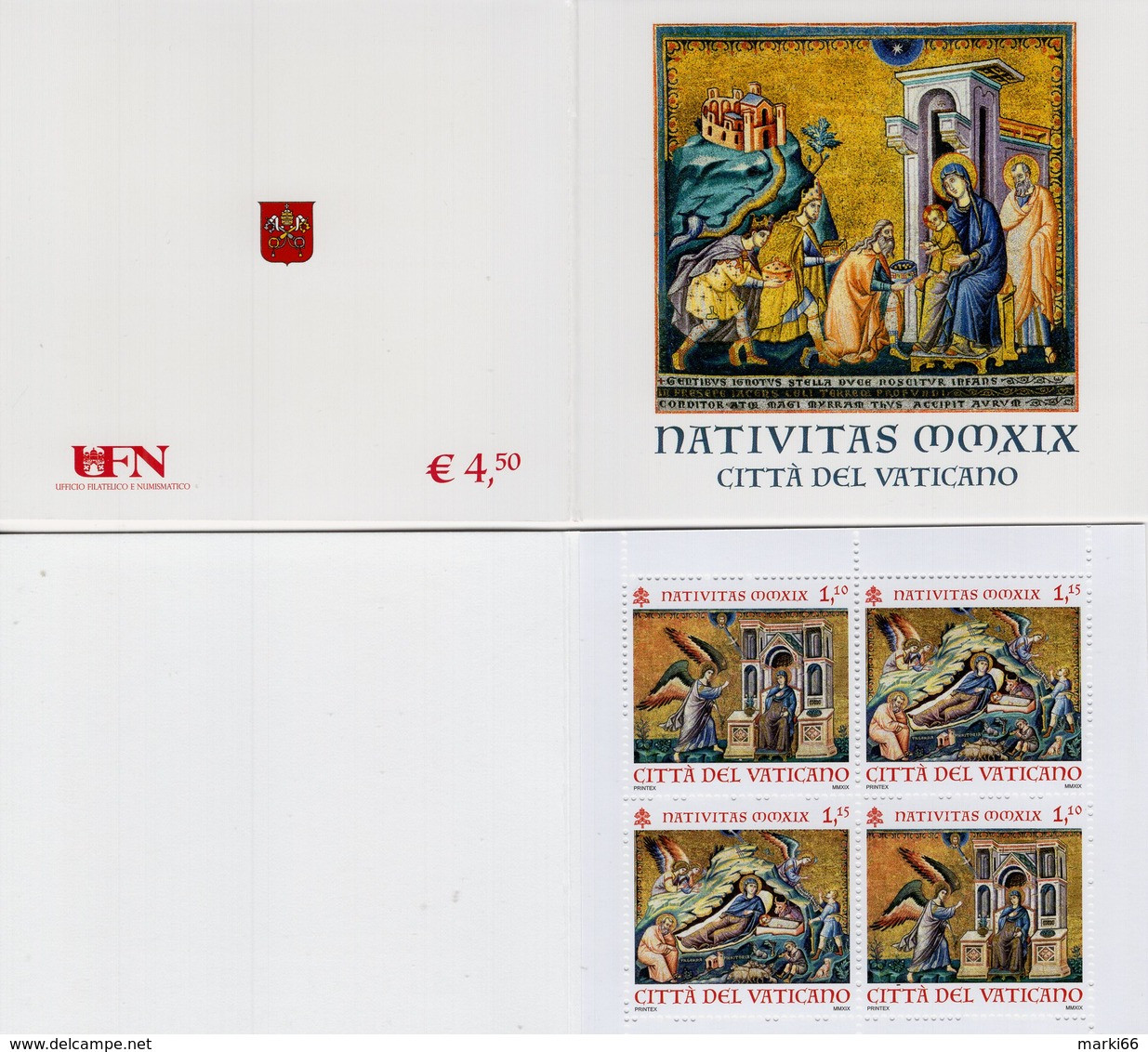 Vatican - 2019 - Christmas - Mint Stamp Booklet - Booklets