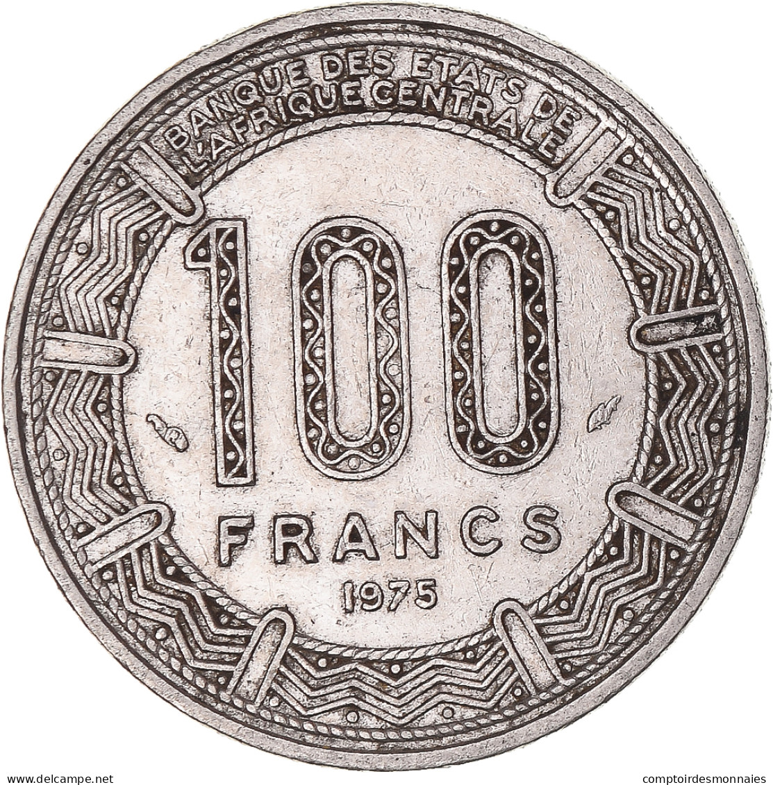 Monnaie, Cameroun, 100 Francs, 1975 - Camerun