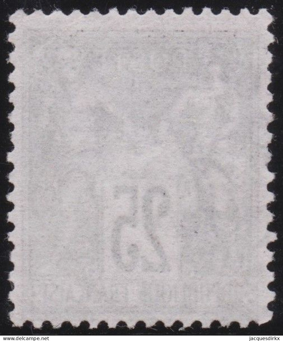 France  .  Y&T   .    91  (2 Scans)     .   O   .    Oblitéré - 1876-1898 Sage (Type II)