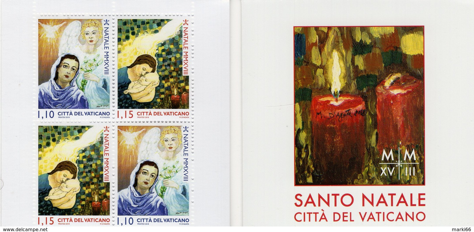 Vatican - 2018 - Christmas - Mint Stamp Booklet - Markenheftchen