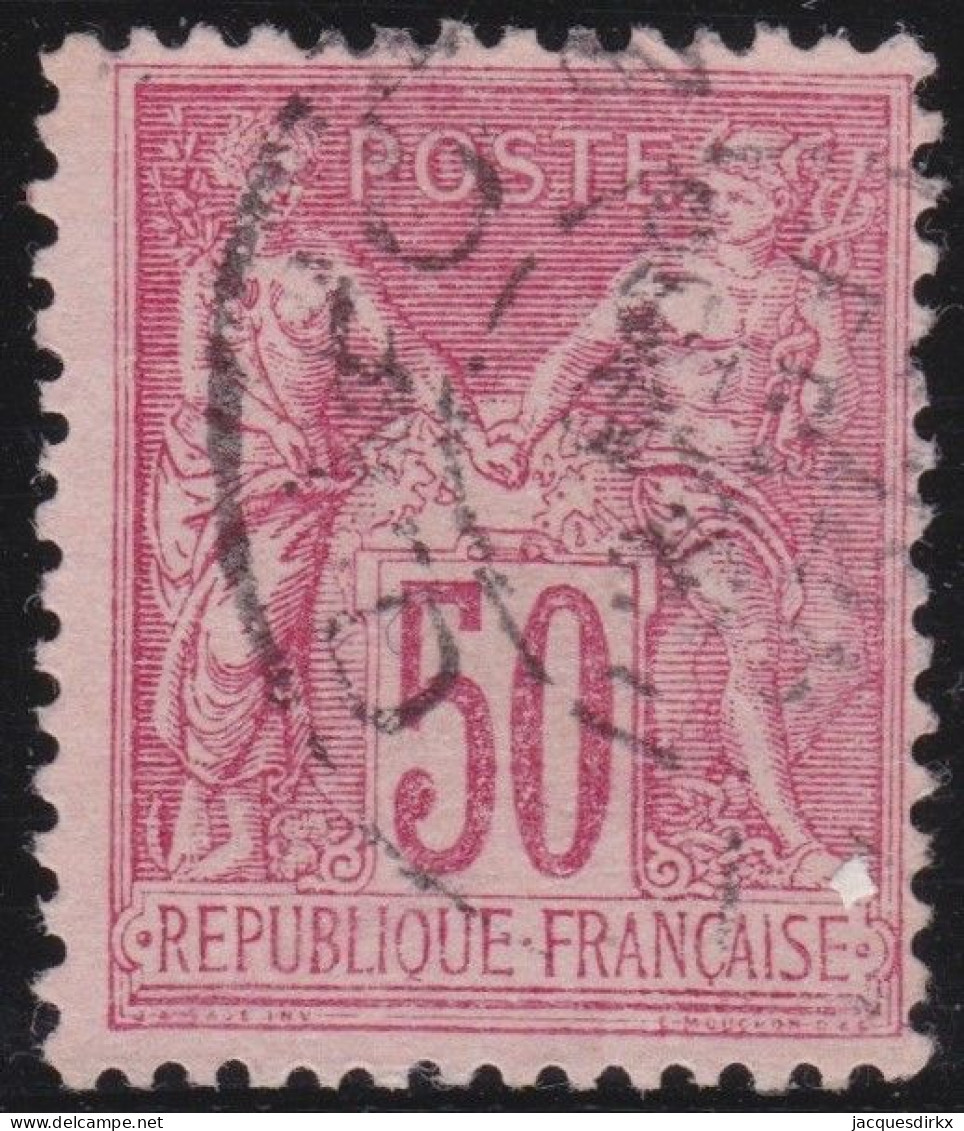 France  .  Y&T   .    98   .   O   .    Oblitéré - 1876-1898 Sage (Type II)