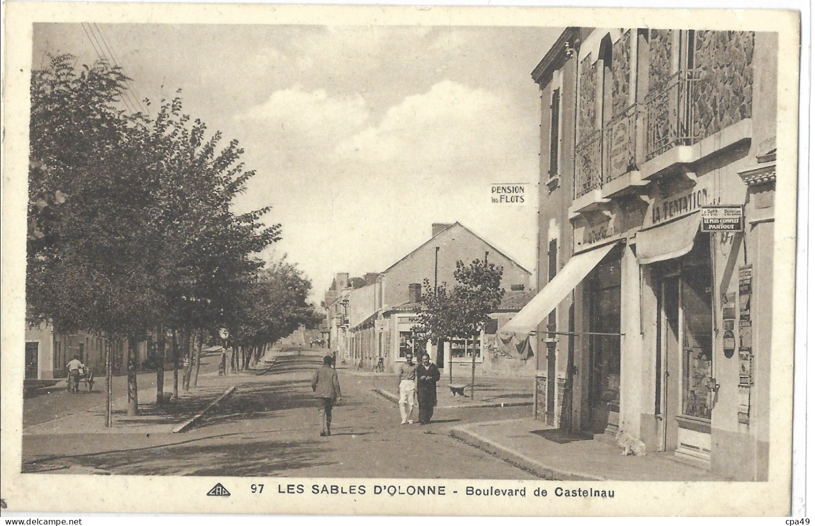 85     LES  SABLES  D' OLONNE   BOULEVARD  DE  CASTELNAU - Sables D'Olonne