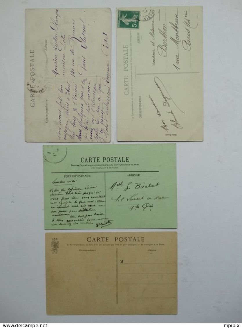 8 Cartes Postales Musicien Vielle Auvergne Centre Biniou Cornouailles Quiberon Vendanges Porteur Raisins Foires Berger - Sammlungen & Sammellose