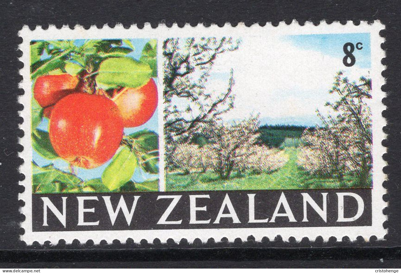 New Zealand 1967-70 Decimal Pictorials - 8c Apples HM (SG 872) - Neufs