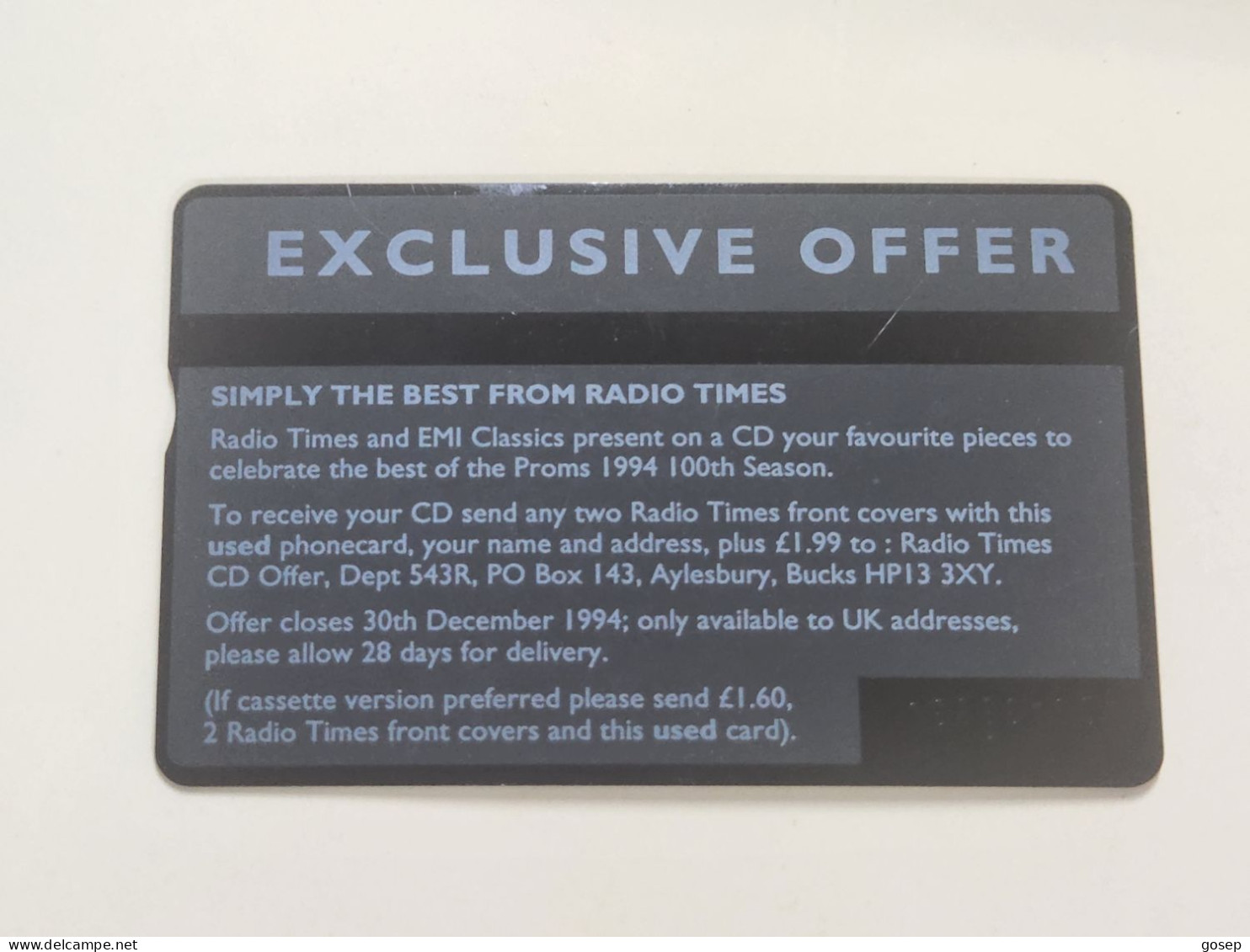 United Kingdom-(BTA078)-RADIO TIMES-SPORT,SPORT-(20units)-(115)-(429A88838)-price Cataloge0.50£-used+1card Prepiad Free - BT Advertising Issues