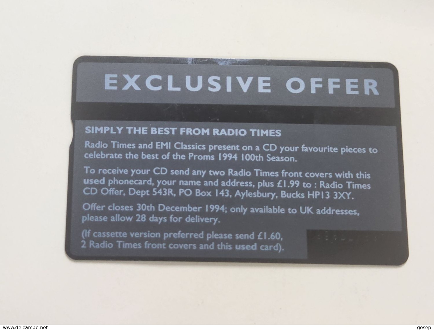 United Kingdom-(BTA079)-RADIO TIMES-Invasion-(20units)-(116)-(468K77868)-price Cataloge0.50£-used+1card Prepiad Free - BT Advertising Issues