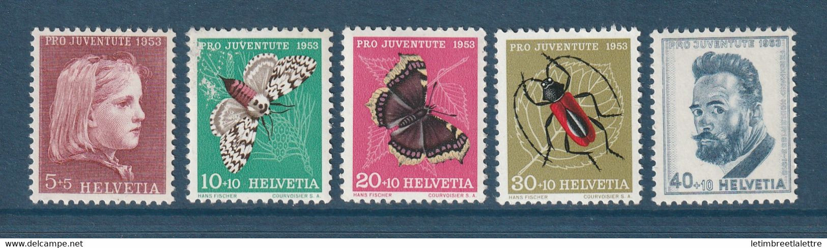 Suisse - YT N° 539 à 543 ** - Neuf Sans Charnière - 1953 - Neufs