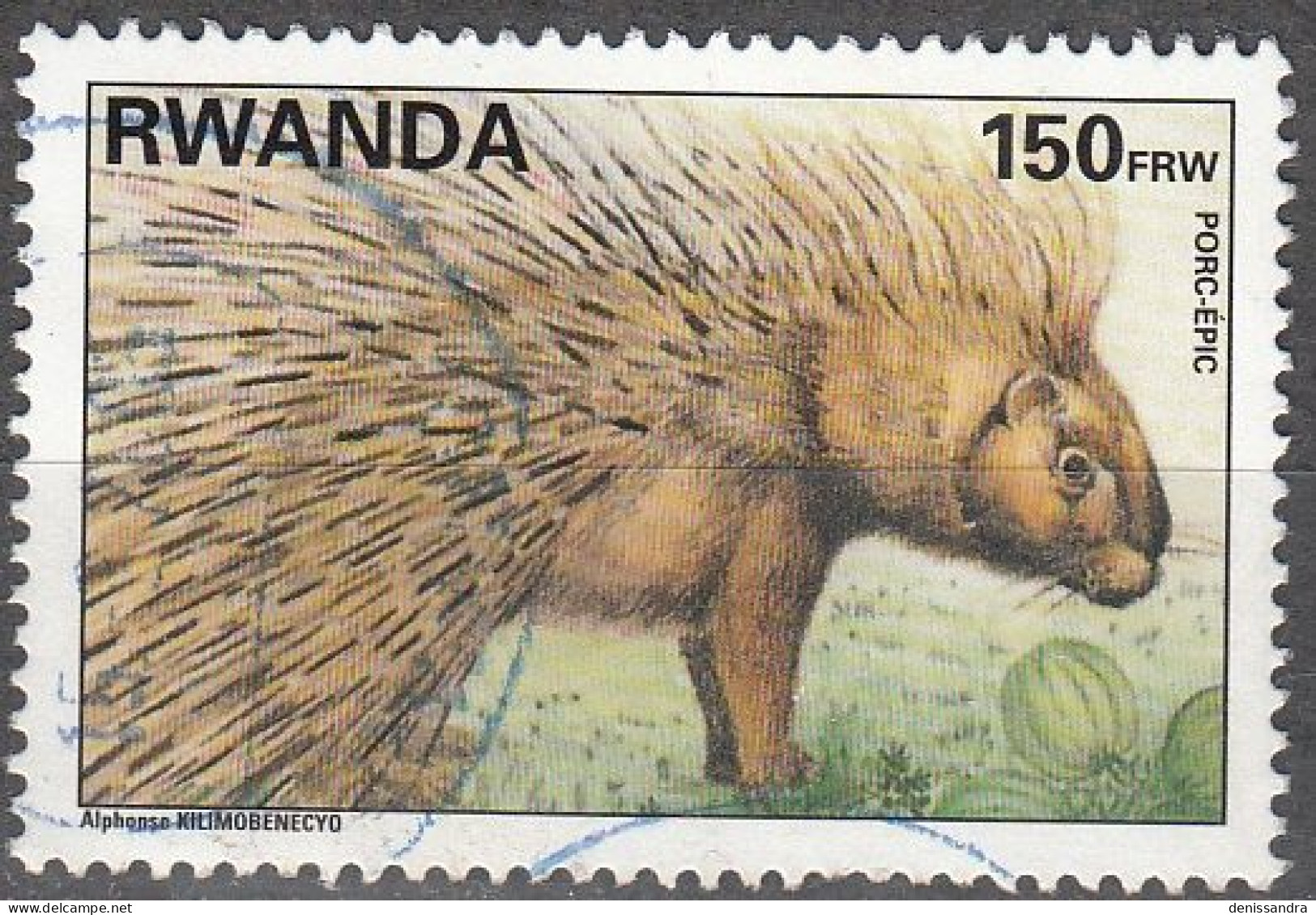 Rwanda 1995 Michel 1463A O Cote (2005) 5.50 Euro Porc-Epic Cachet Rond - Oblitérés