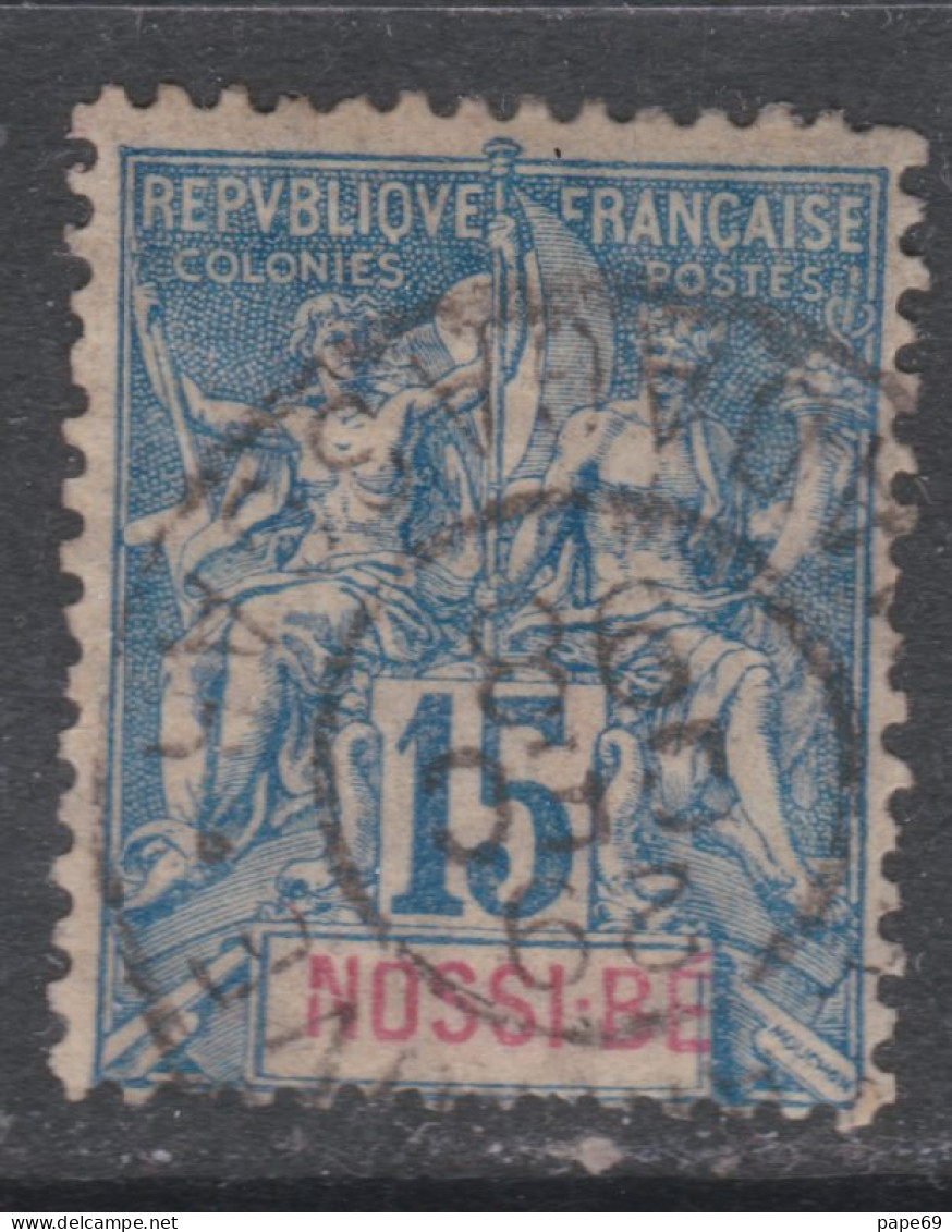 Nossi-Bé N° 32 O Type Groupe : 15 C. Bleu  Oblitéré Sinon TB - Usados