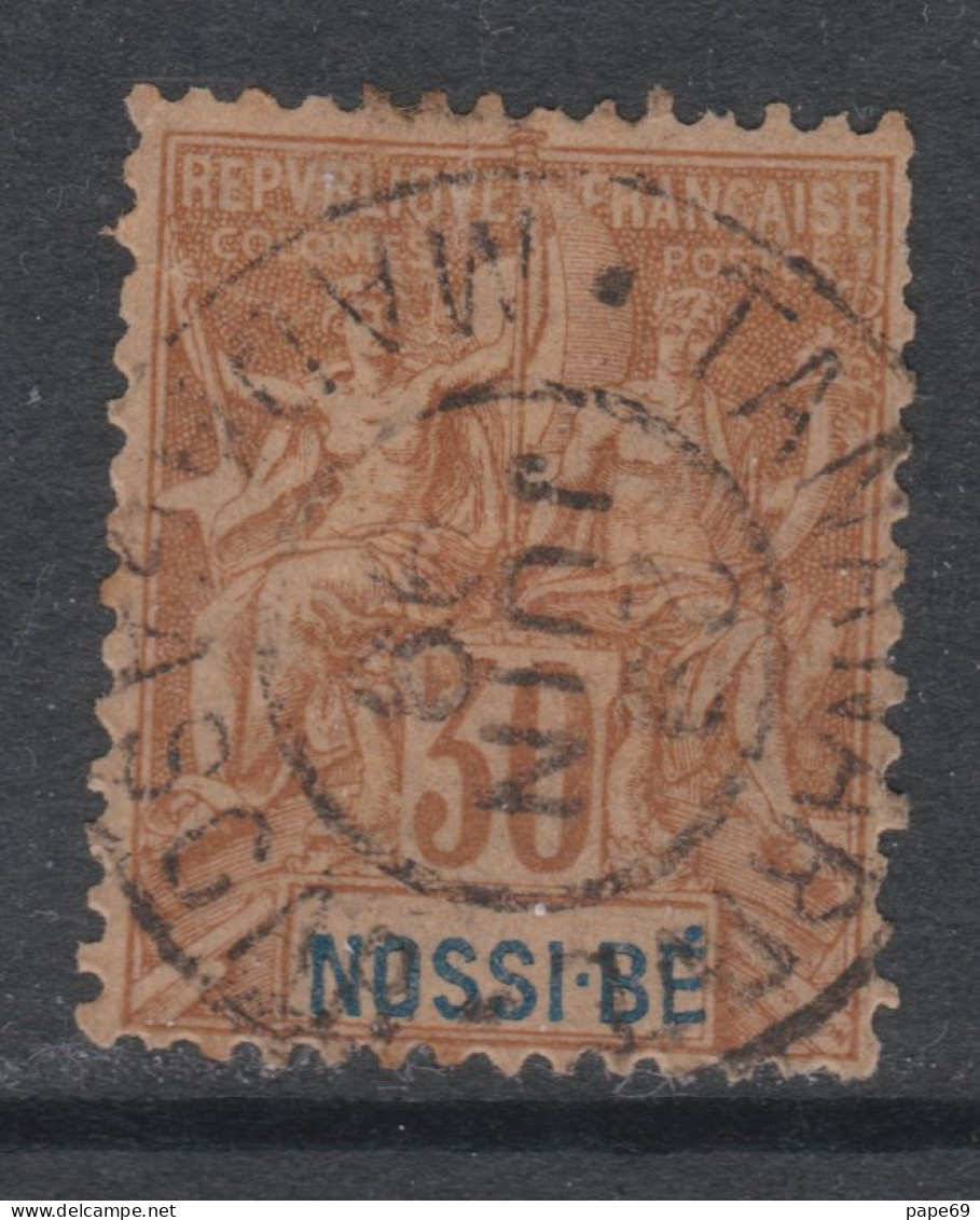 Nossi-Bé N° 35 O Type Groupe : 30 C. Brun , Oblitéré , TB - Gebraucht