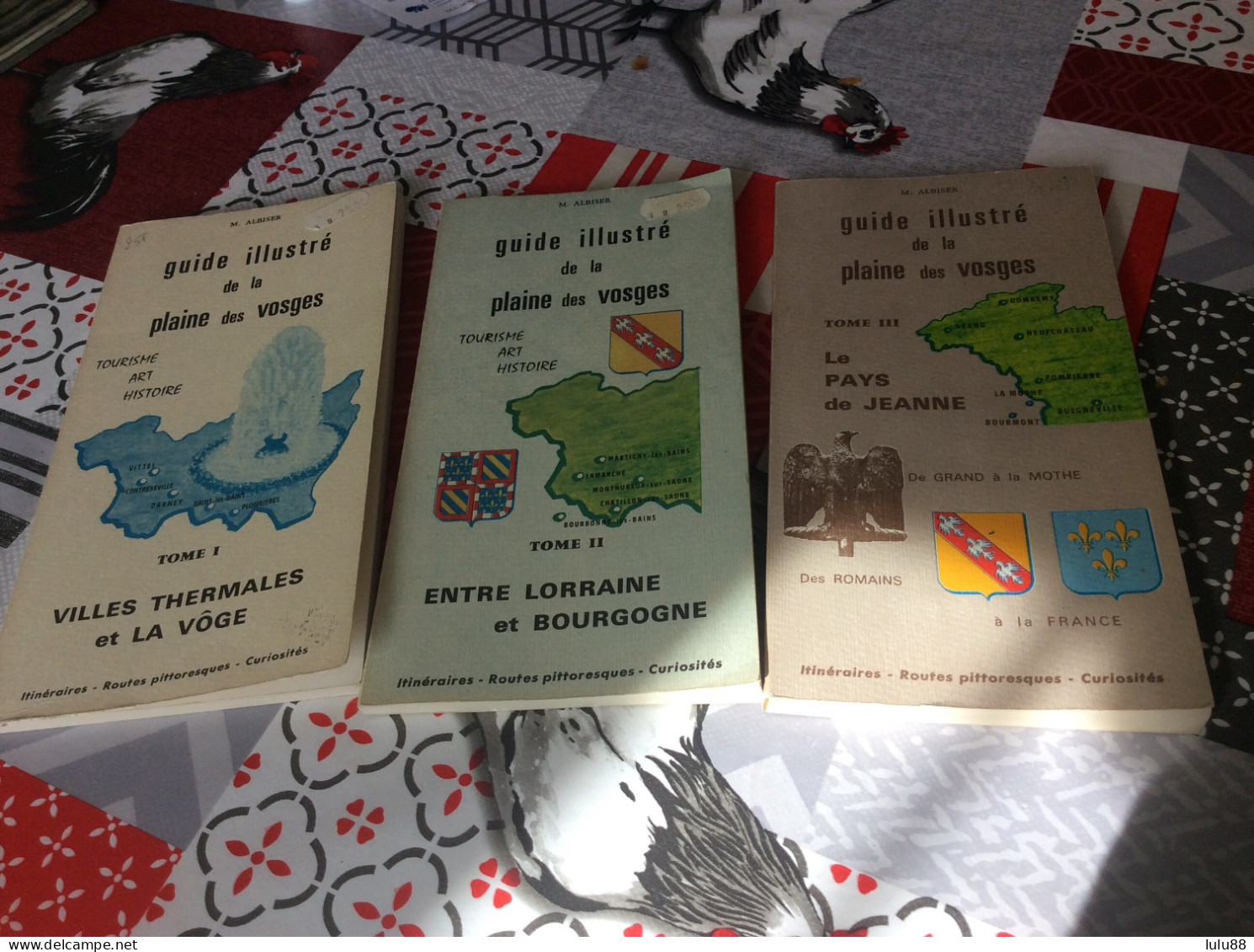 ️  VOSGES. Guide Illustré De La Plaine Des Vosges LOT De 3 Tomes - Lotti E Stock Libri