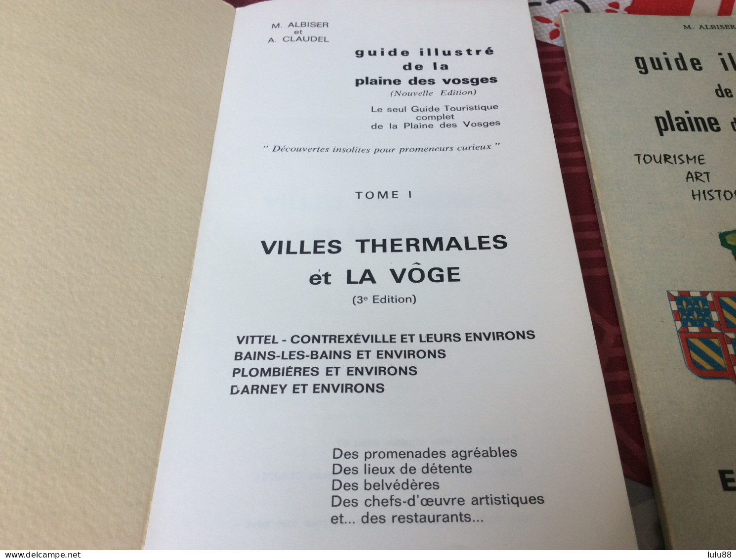 ️  VOSGES. Guide Illustré De La Plaine Des Vosges LOT De 3 Tomes - Lotti E Stock Libri