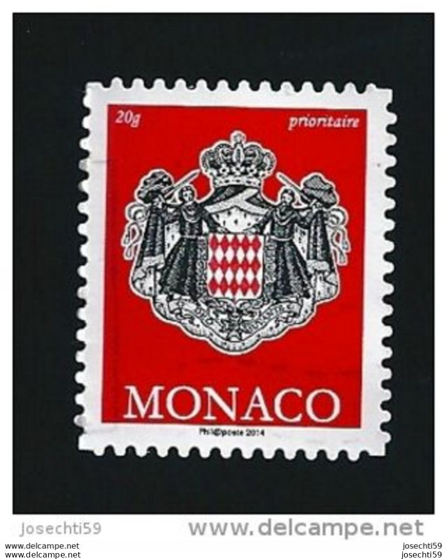 2945  Armoiries Autoadhésif  Oblitéré Monaco 2014 20gr Prioritaire - Used Stamps