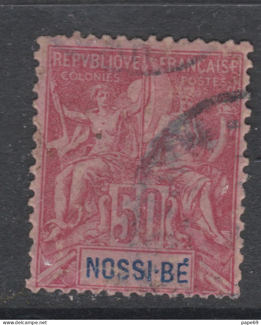 Nossi-Bé N° 37  O Type Groupe : 50 C. Rose,  Oblitération Légère, Sinon TB - Usados