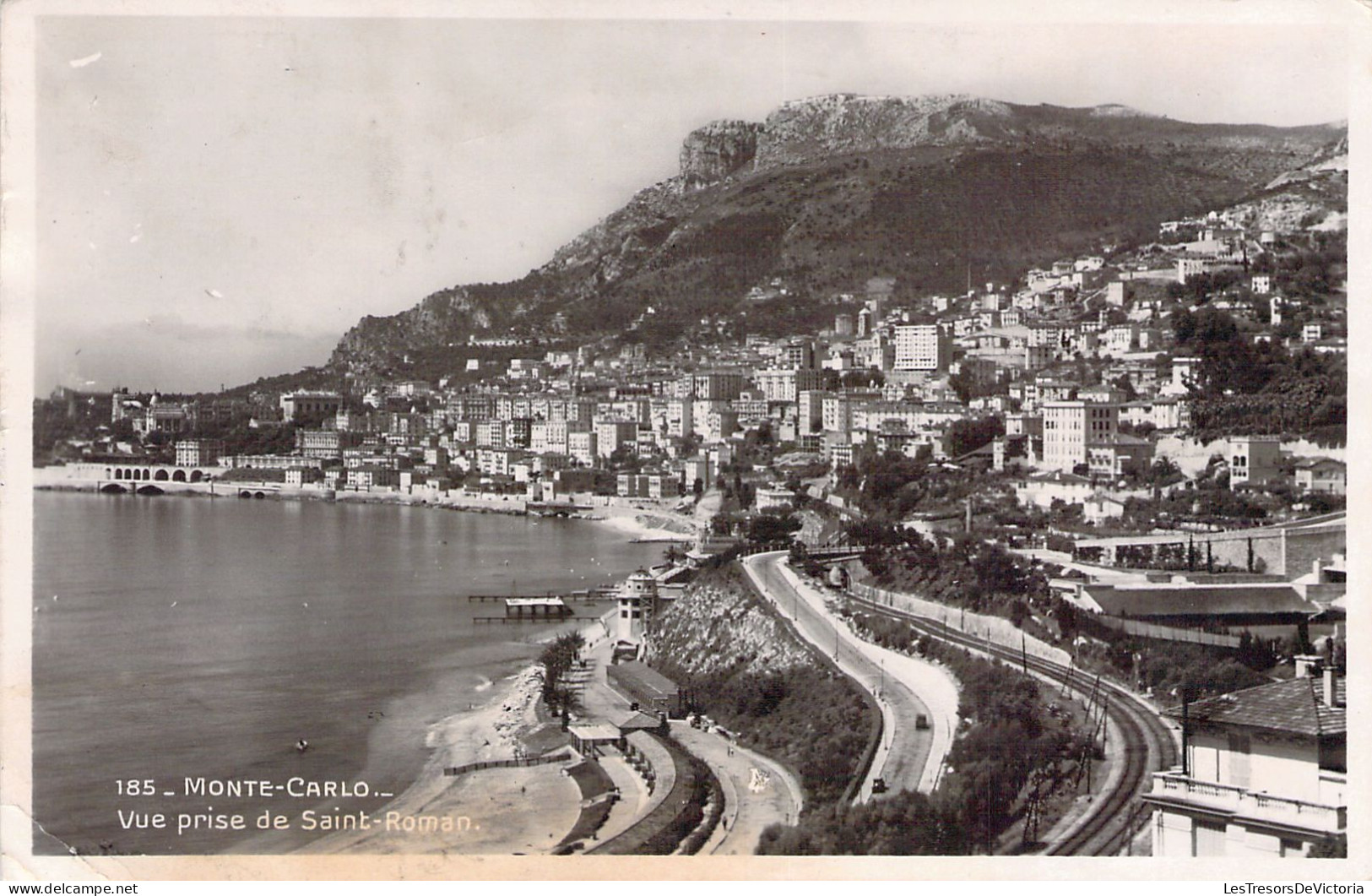 MONACO - Monte Carlo - Vue Prise De Saint Roman - Carte Postale Ancienne - Monte-Carlo