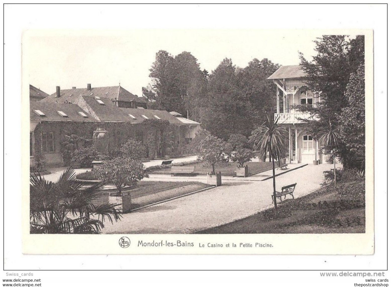 CPA LUXEMBOURG MONDORF LES BAINS LE CASINO ET LA PETITE PISCINE LIDO SWIMMING POOL Unused - Bad Mondorf