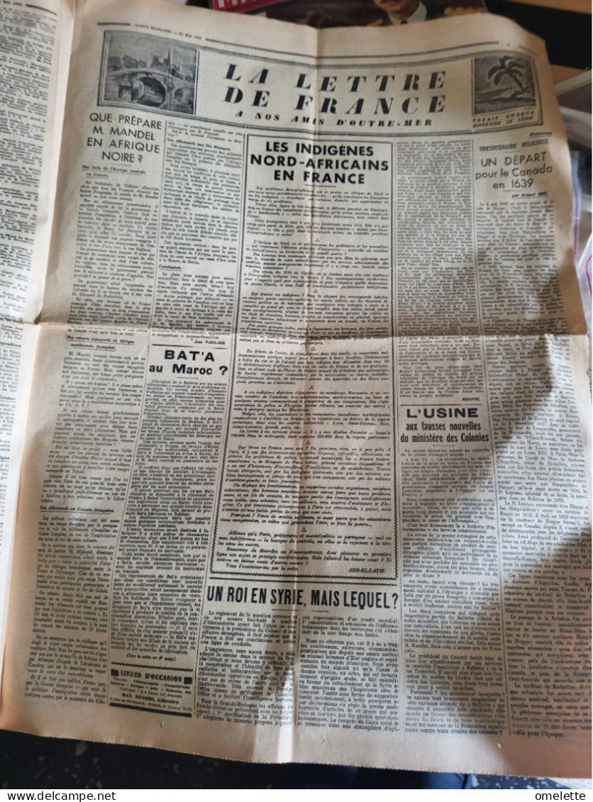 ACTION FRANCAISE 1939/JEANNE D ARC FIGURE FRANCE  /DAUDET/MAURRAS/DELEBECQUE /MANDEL/MAROC BATA/CONTRE REVOLUTION - General Issues