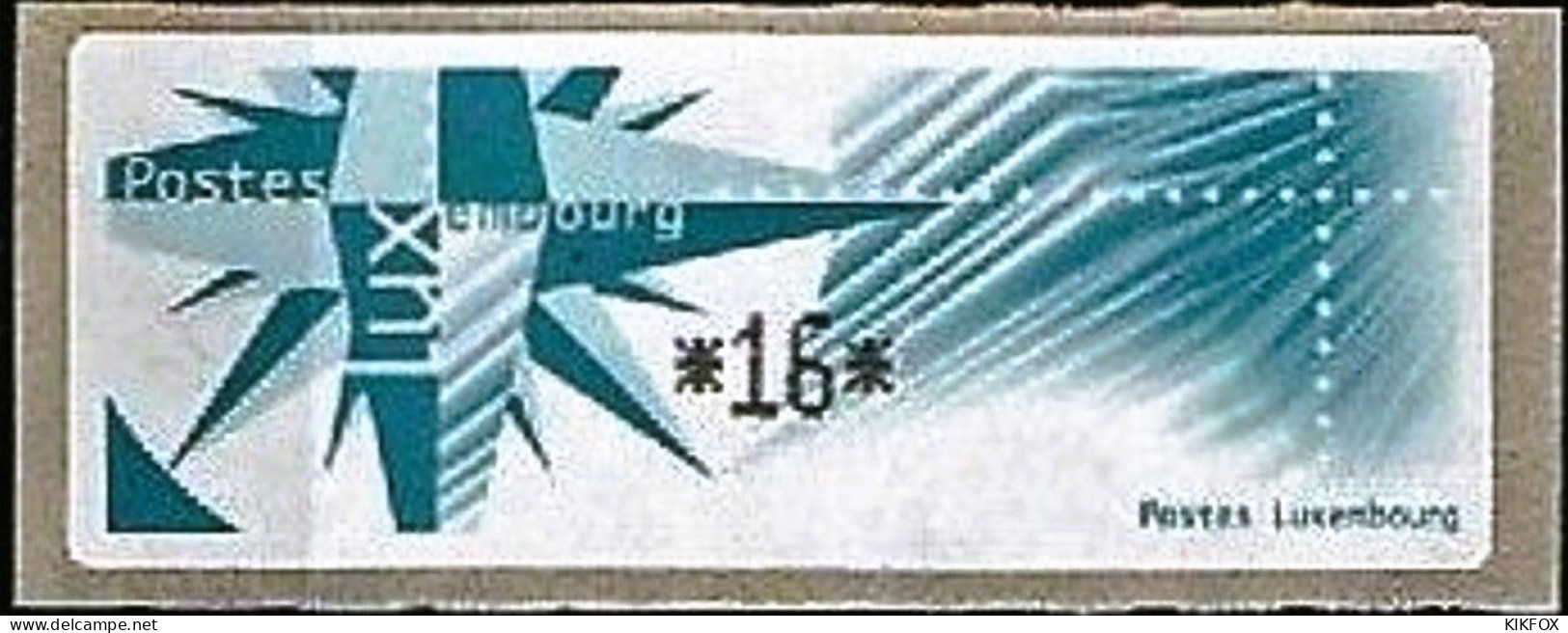 Luxembourg , Luxemburg , 1997, MI 4,16 Fr, AUTOMATENMARKE, DISTRIBUTEUR , - Postage Labels