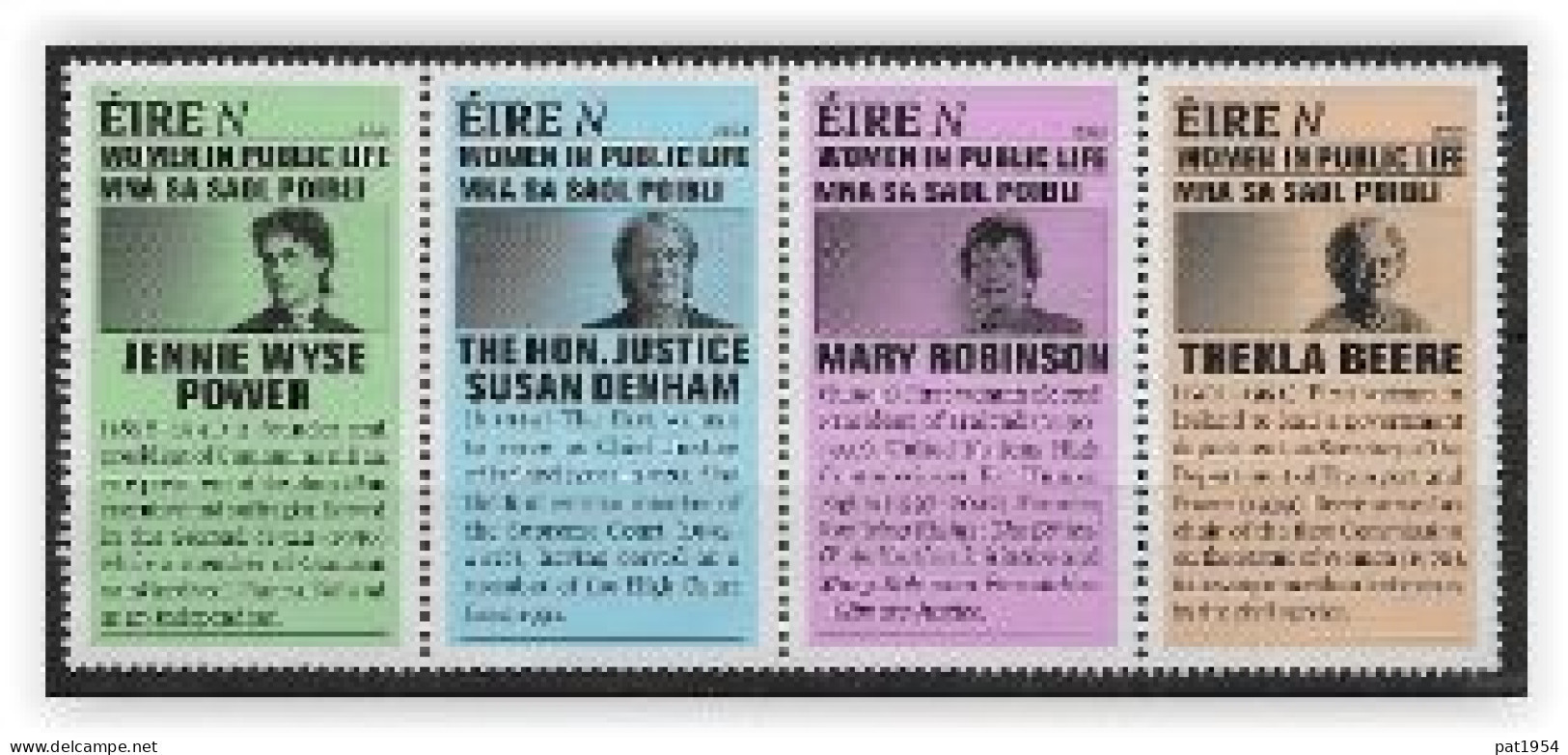 Irlande 2023 Série Neuve Femmes Dans La Vie Publique - Unused Stamps