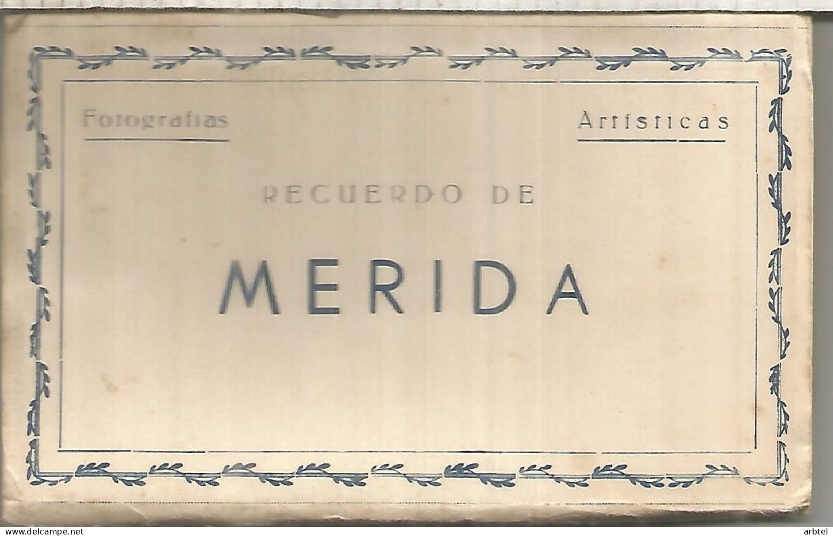 BADAJOZ  MERIDA LIBRETA 10 POSTALES ARRIBAS - Mérida