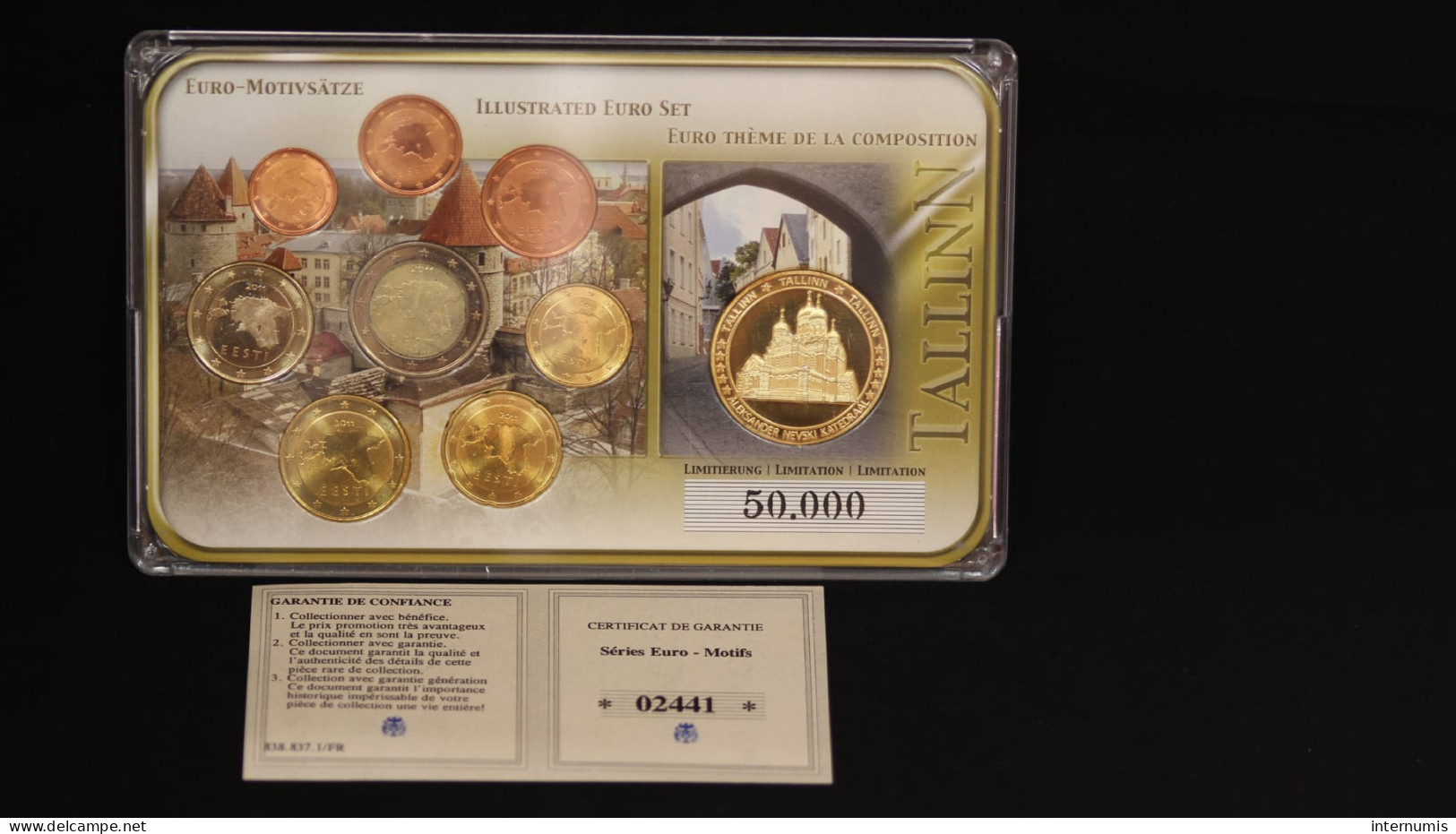 Estonie / Estonia, Euro Thème Composition (Illustrated Euro Set & 1 Médaille/Medal), 2011, Tallinn, NC (UNC) - Estonie