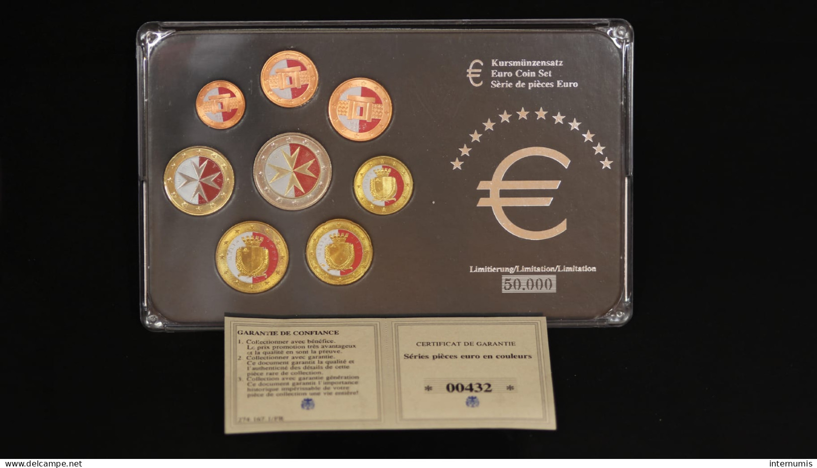 Malte / Malta, Série - Euro Coin Set/1 Cent-2 Euro (Colorisé/Colorized), 2008, NC (UNC) - Malta