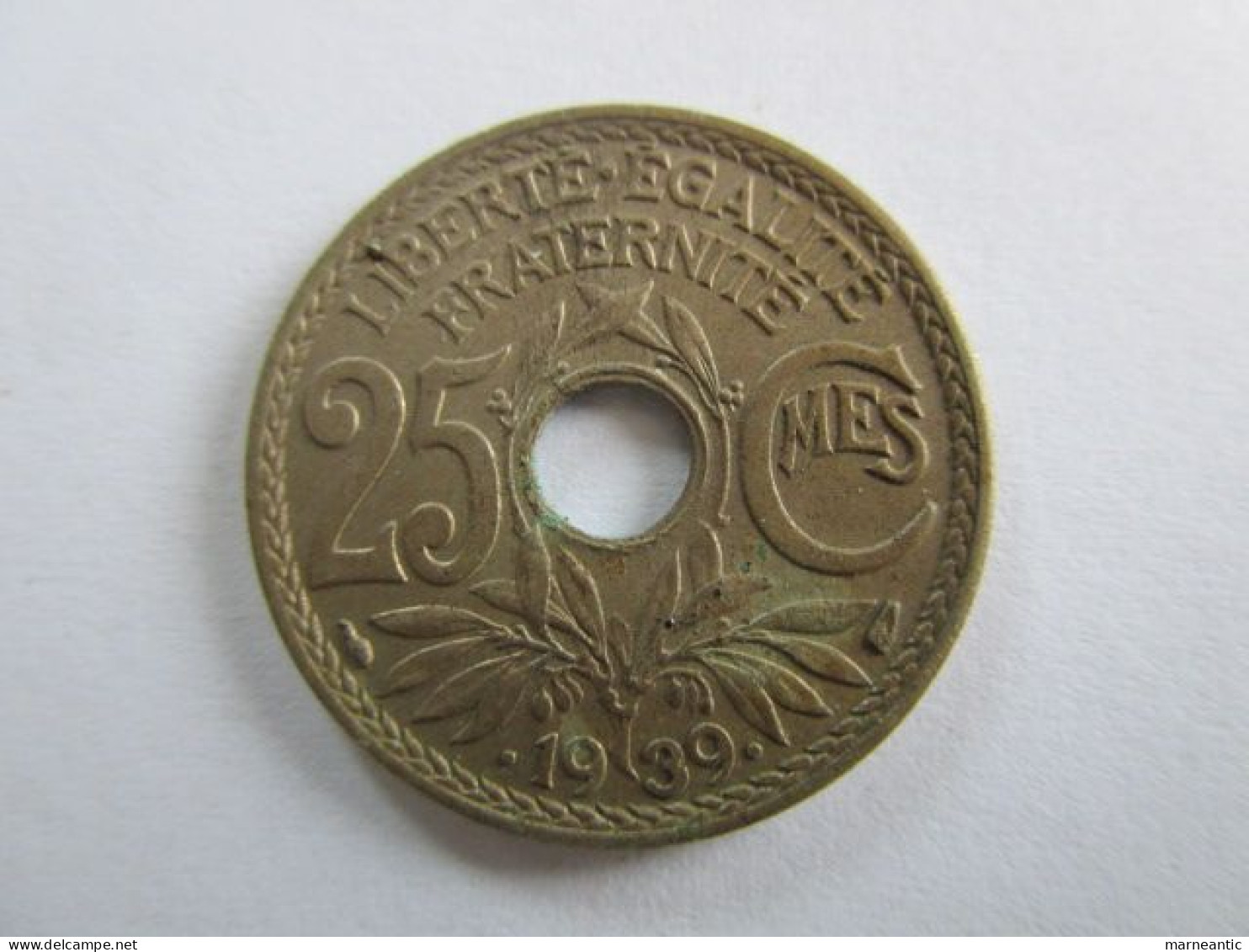 France: Pièce 25 Centimes 1939 - Altri & Non Classificati