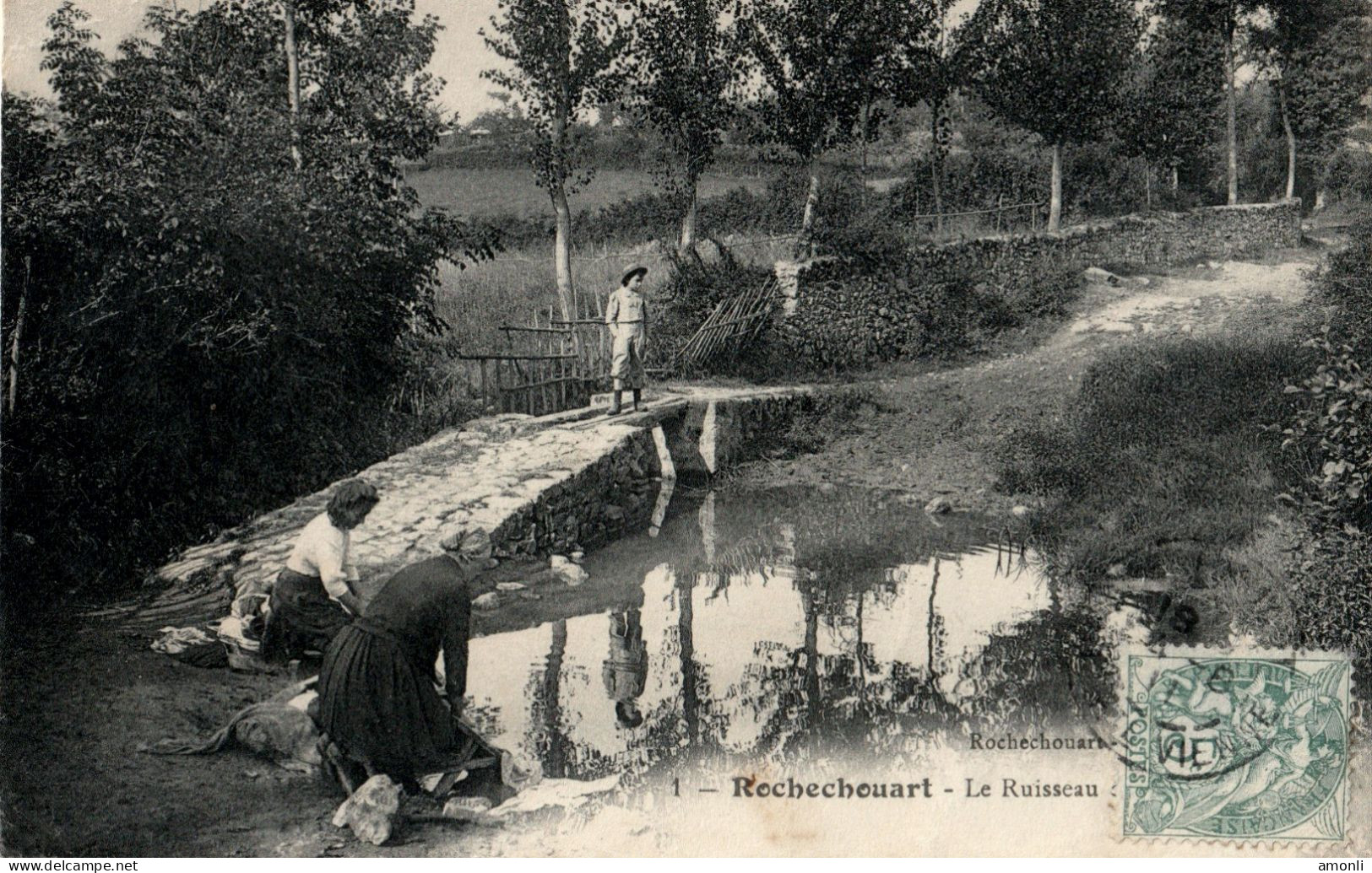 87. HAUTE-VIENNE - ROCHECHOUART. Le Ruisseau Des Morts. Laveuses / Lavandières. - Rochechouart