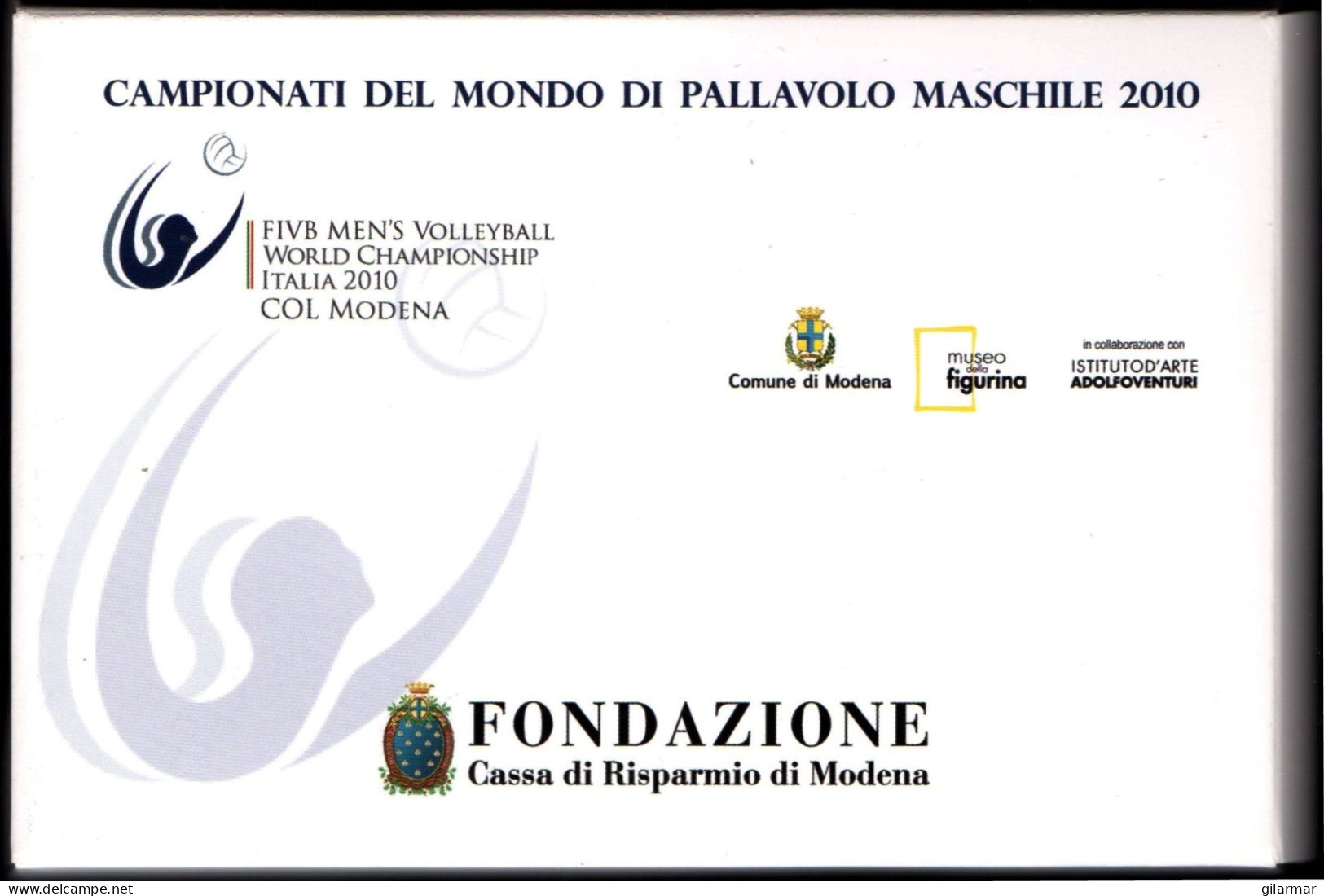 ITALIA 2010 - FIVB MEN'S VOLLEYBALL WORLD CHAMPIONSHIPS - FOLDER OF 25 POSTCARDS - MODENA ORGANIZING COMMITTEE - G - Pallavolo