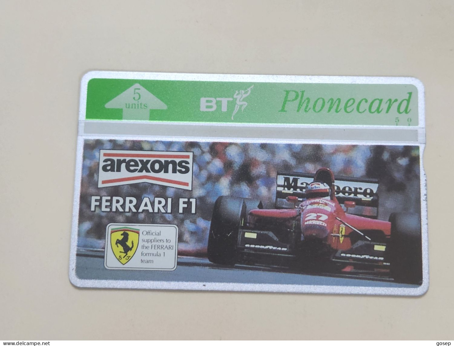 United Kingdom-(BTA090)-AREXONS-FERRARI F1-(5units)(133)(505C49069)-price Cataloge6.00£-mint+1card Prepiad Free - BT Werbezwecke