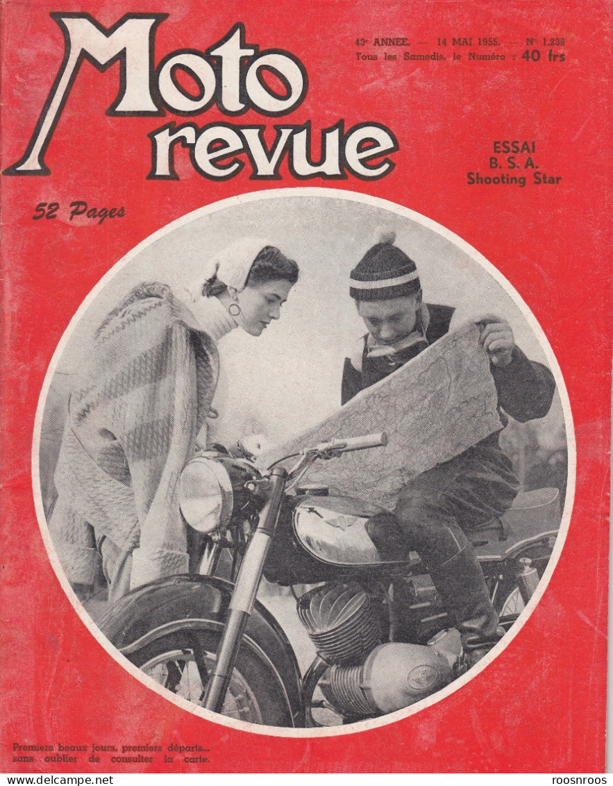 MOTO REVUE N° 1238 - 1955 -  ESSAI BSA SHOOTING STAR - Motorfietsen