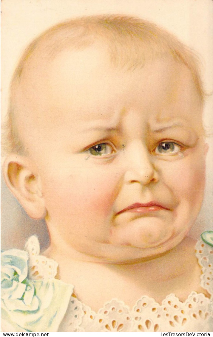 ENFANTS - Dessin D'enfants - Bébé Triste - Carte Postale Ancienne - Kindertekeningen