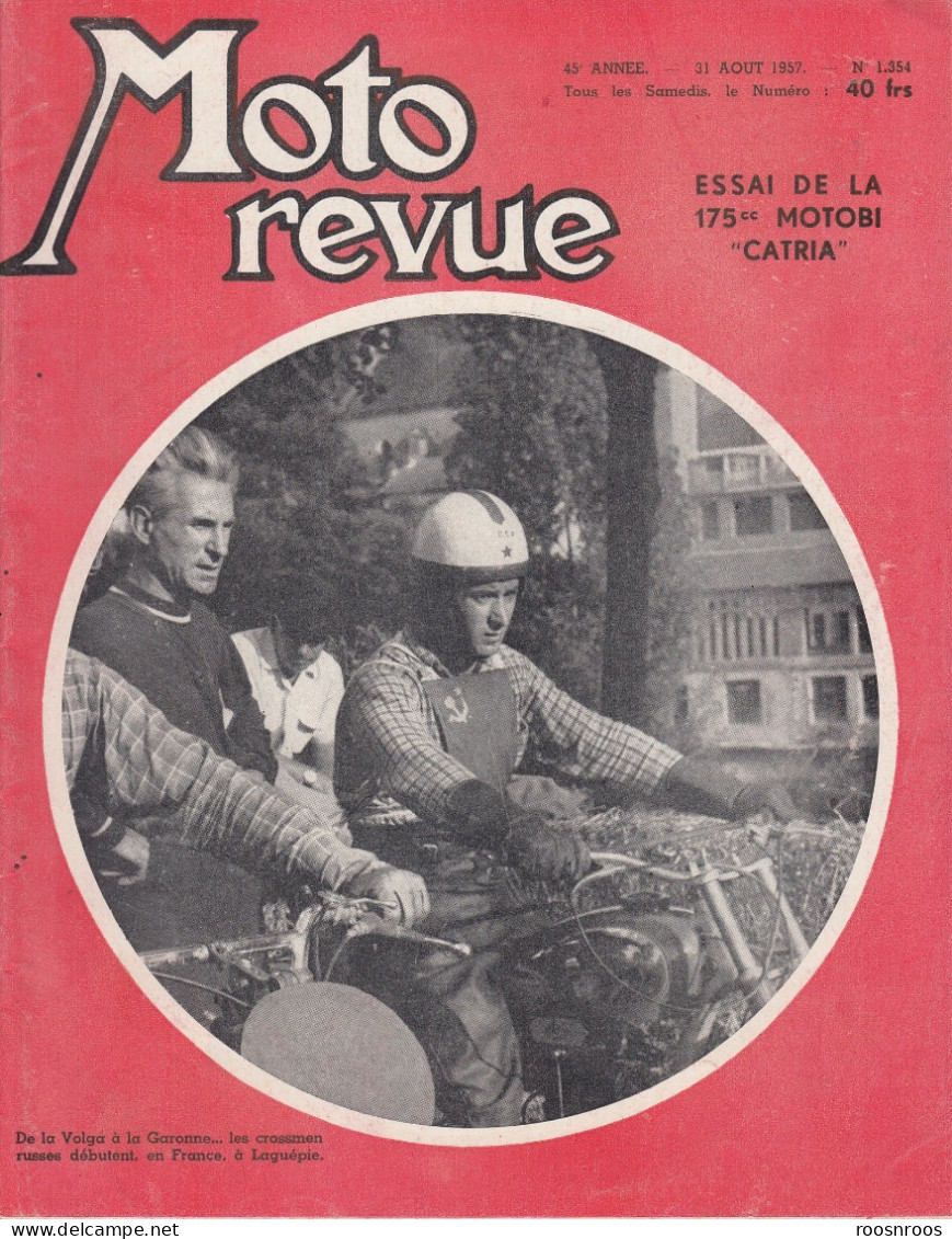 MOTO REVUE N° 1354 - 1957-  ESSAI 175 MOTOBI CATRIA - Motorrad