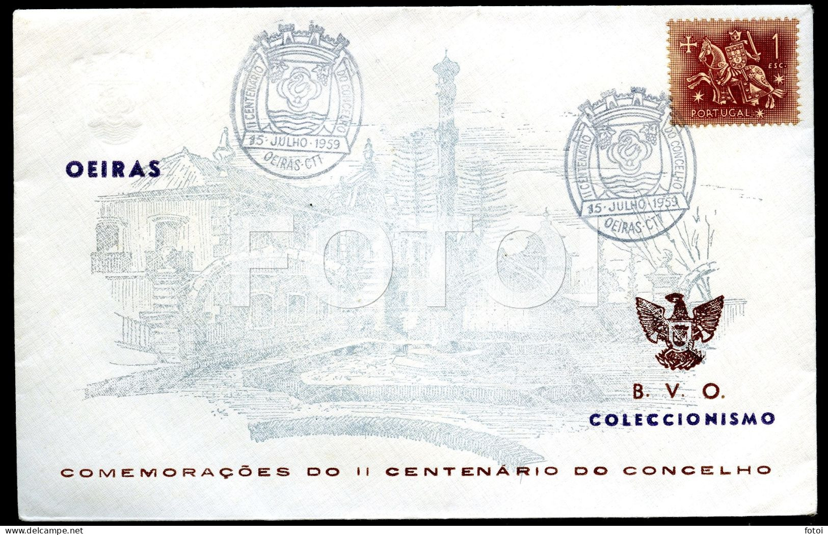 1959 Envelope COMEMORATIVO BOMBEIROS OEIRAS BVO STAMP TIMBRE - Covers