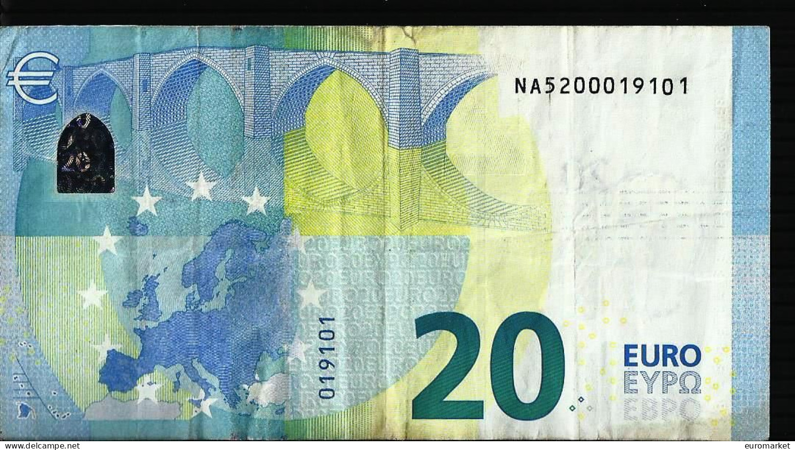 20 EURO "N" N005 AUTRICHE AUSTRIA CIRCULE/CIRCULATED DRAGHI - 20 Euro