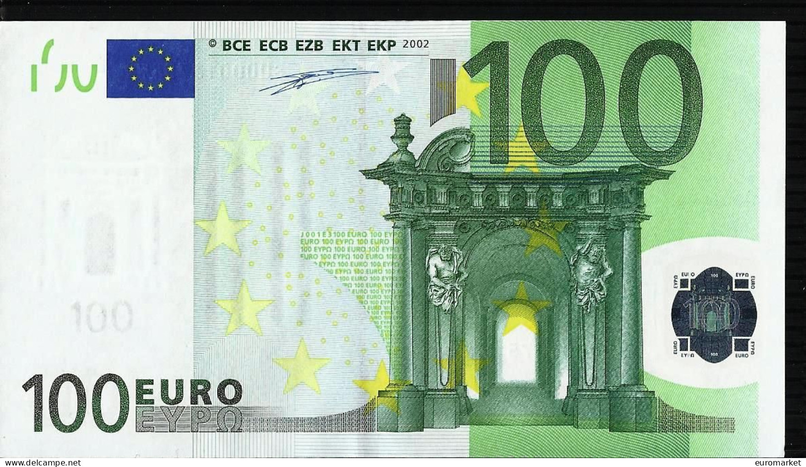 100 EURO "S" J001 E3 ITALIE ITALIA AUNC - UNC DUISENBERG RARE - 100 Euro