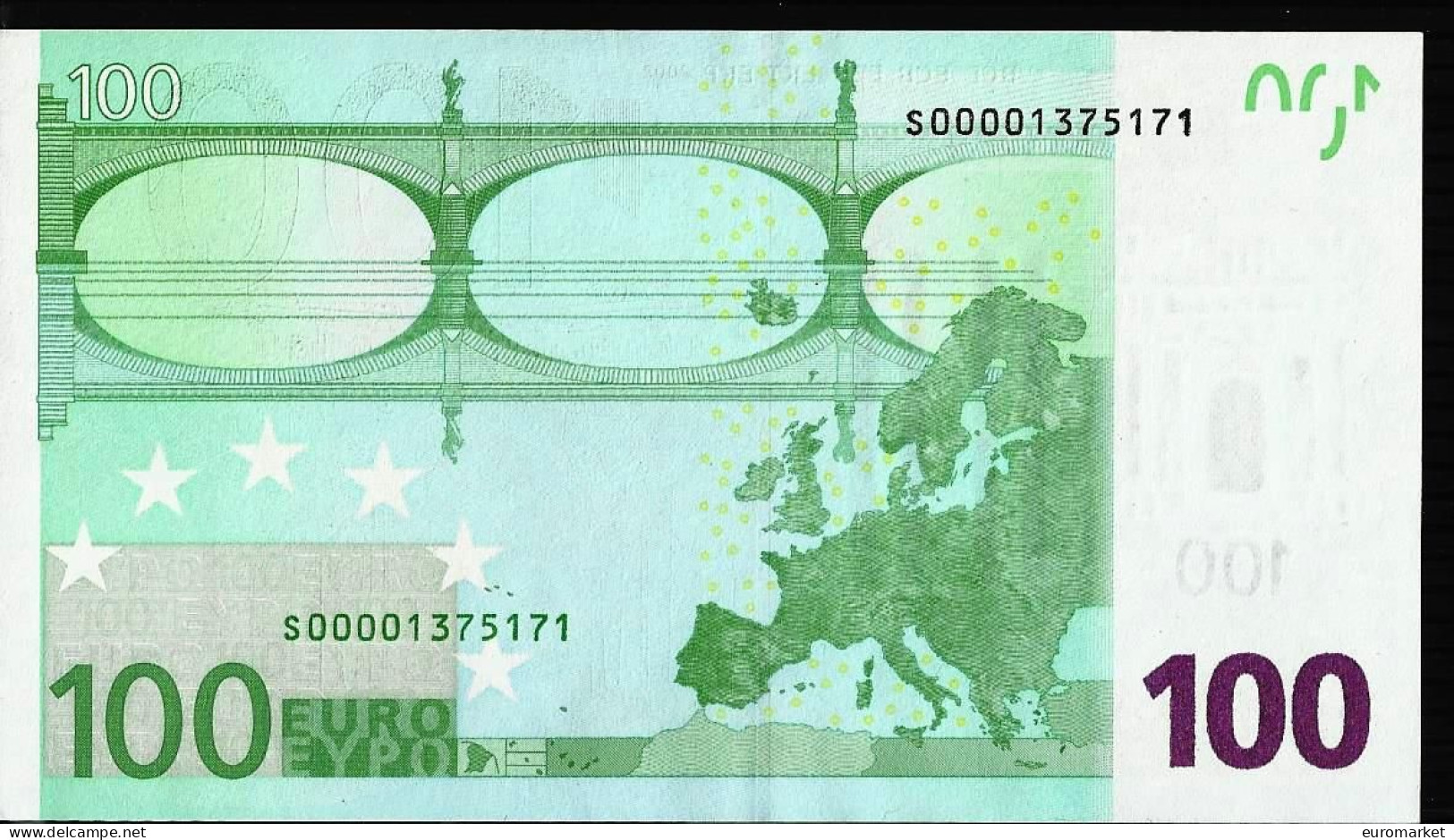 100 EURO "S" J001 E3 ITALIE ITALIA AUNC - UNC DUISENBERG RARE - 100 Euro