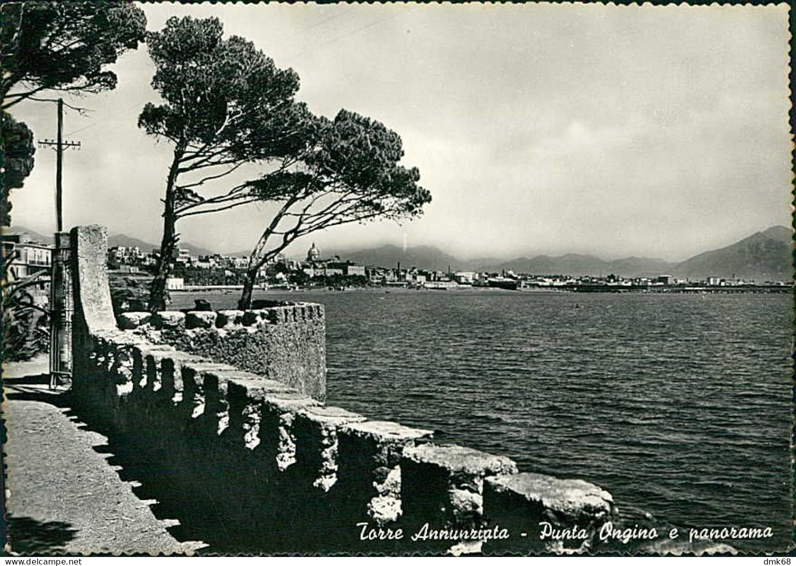 TORRE ANNUNZIATA - PUNTA ONGINO E PANORAMA - EDIZIONE CARCAVALLO - SPEDITA 1957 (15991) - Torre Annunziata