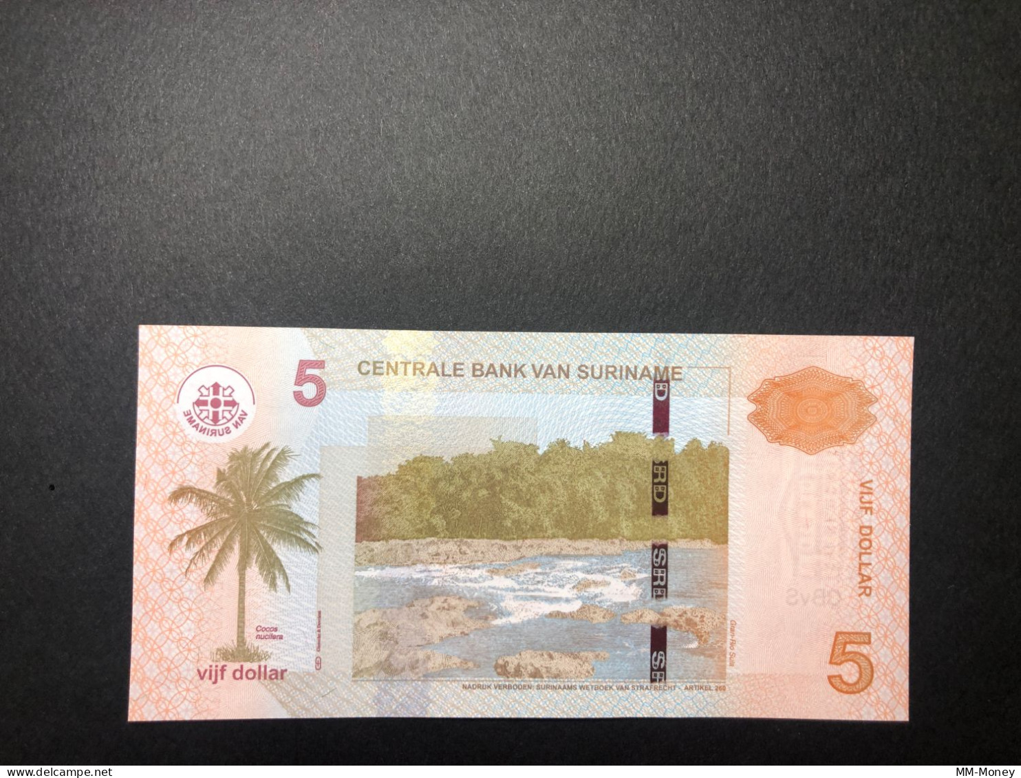 SURINAME  5 $  1.4.2012   P. 162    UNC - Suriname