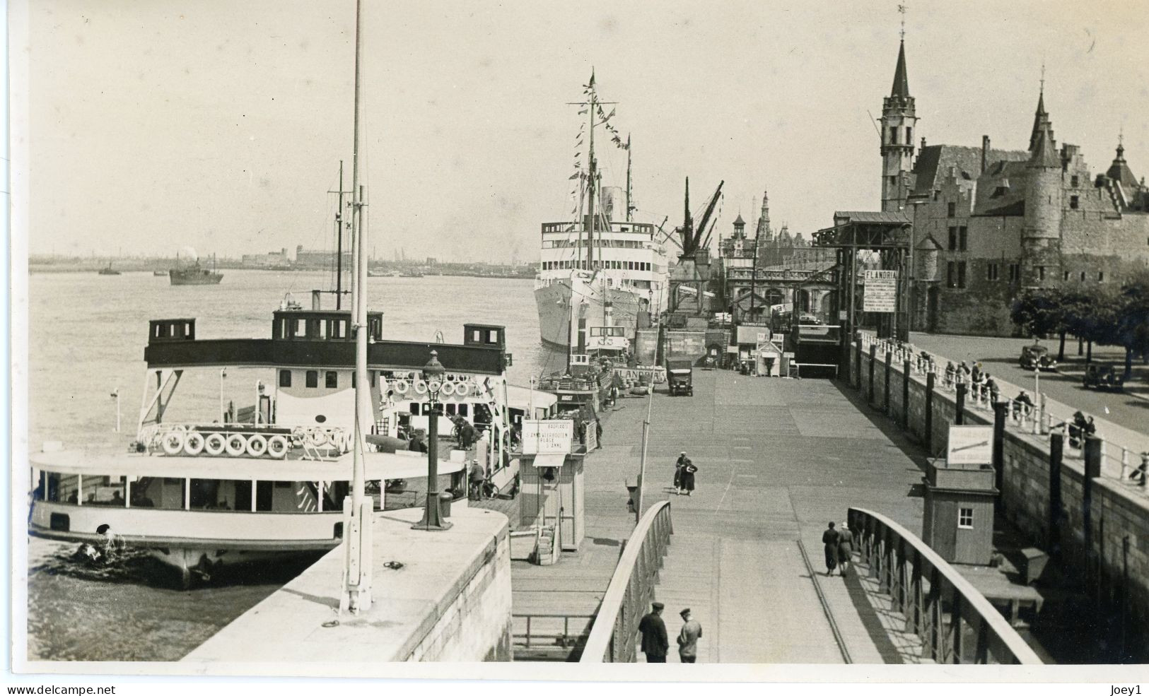 Photo Anvers Le Quai Du Flandria Format 24/15 Photo Originale - Bateaux