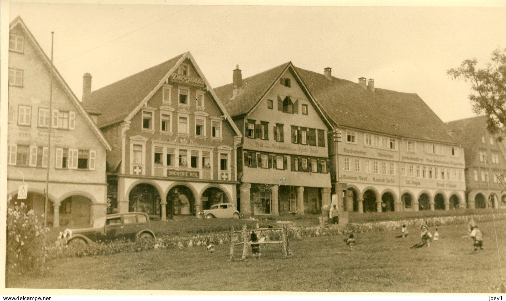 Photo Allemagne Début Années 1930 Drogerie Keil Format 30/18 Papier Agfa Brovira - Orte