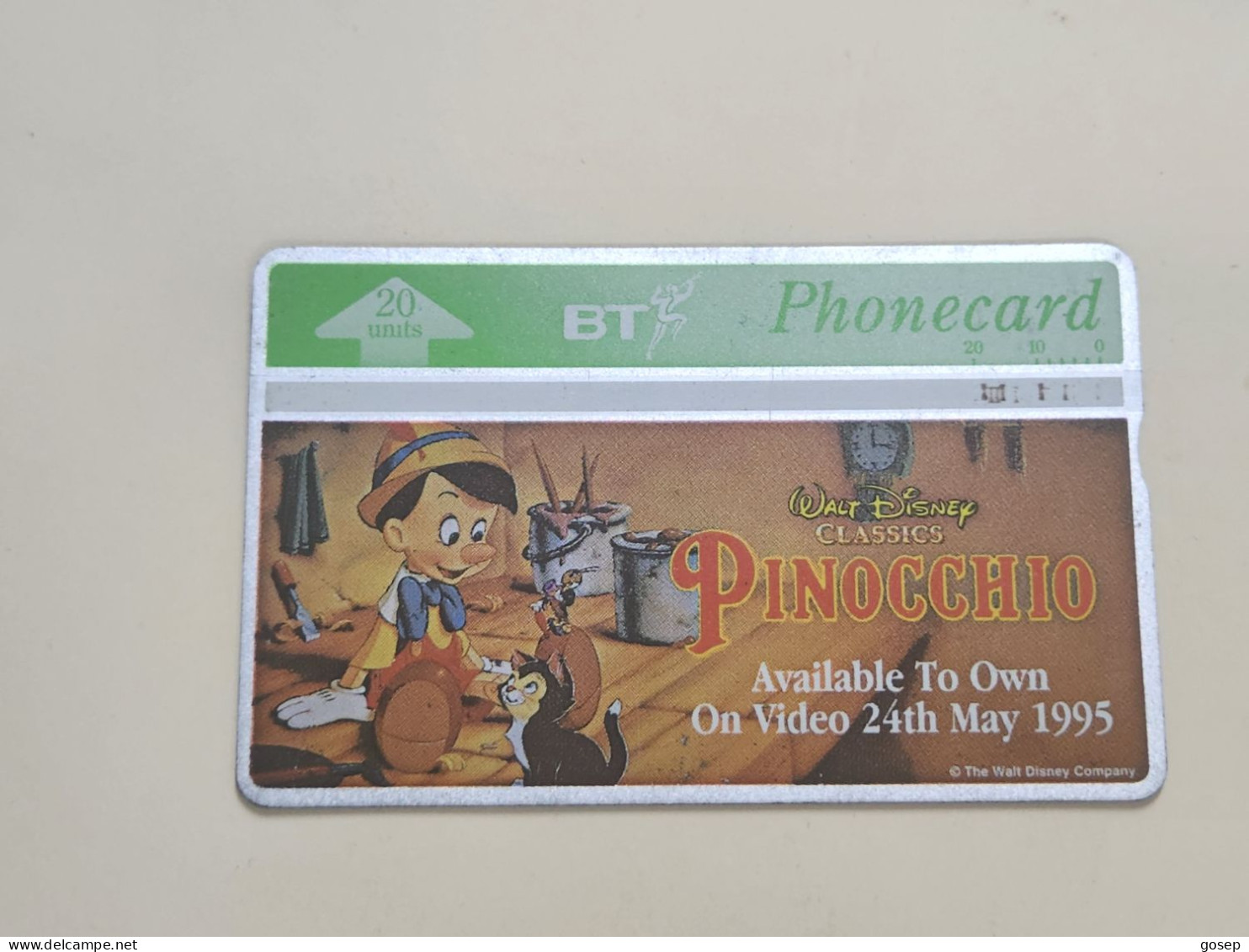United Kingdom-(BTA096)-PINOCCHIO-PAINTING-(20units)(148)(525F99057)-price Cataloge1.00£ Used+1card Prepiad Free - BT Advertising Issues