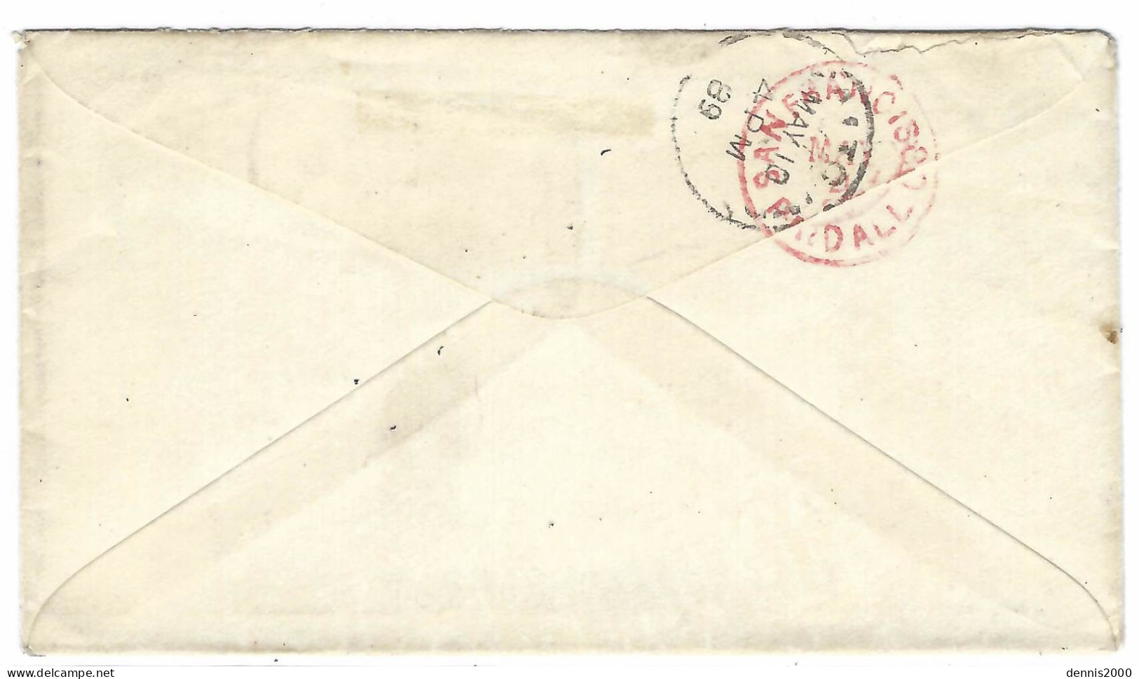 1889 - Enveloppe Affr. Col.gen.  25 C N°54 Oblit. Cad Mixte   PAPEETE / TAITI  Pour Baltimore ( U S A ) - Storia Postale