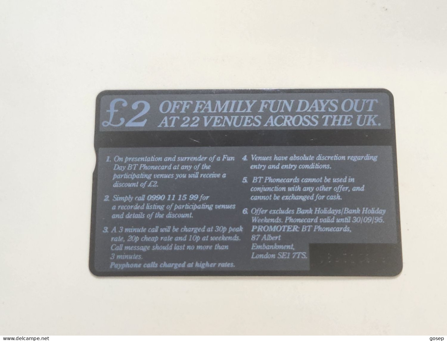 United Kingdom-(BTA100)-FAMILY SAVE-(20units)(157)(566D22531)-price Cataloge0.50£ Used+1card Prepiad Free - BT Advertising Issues