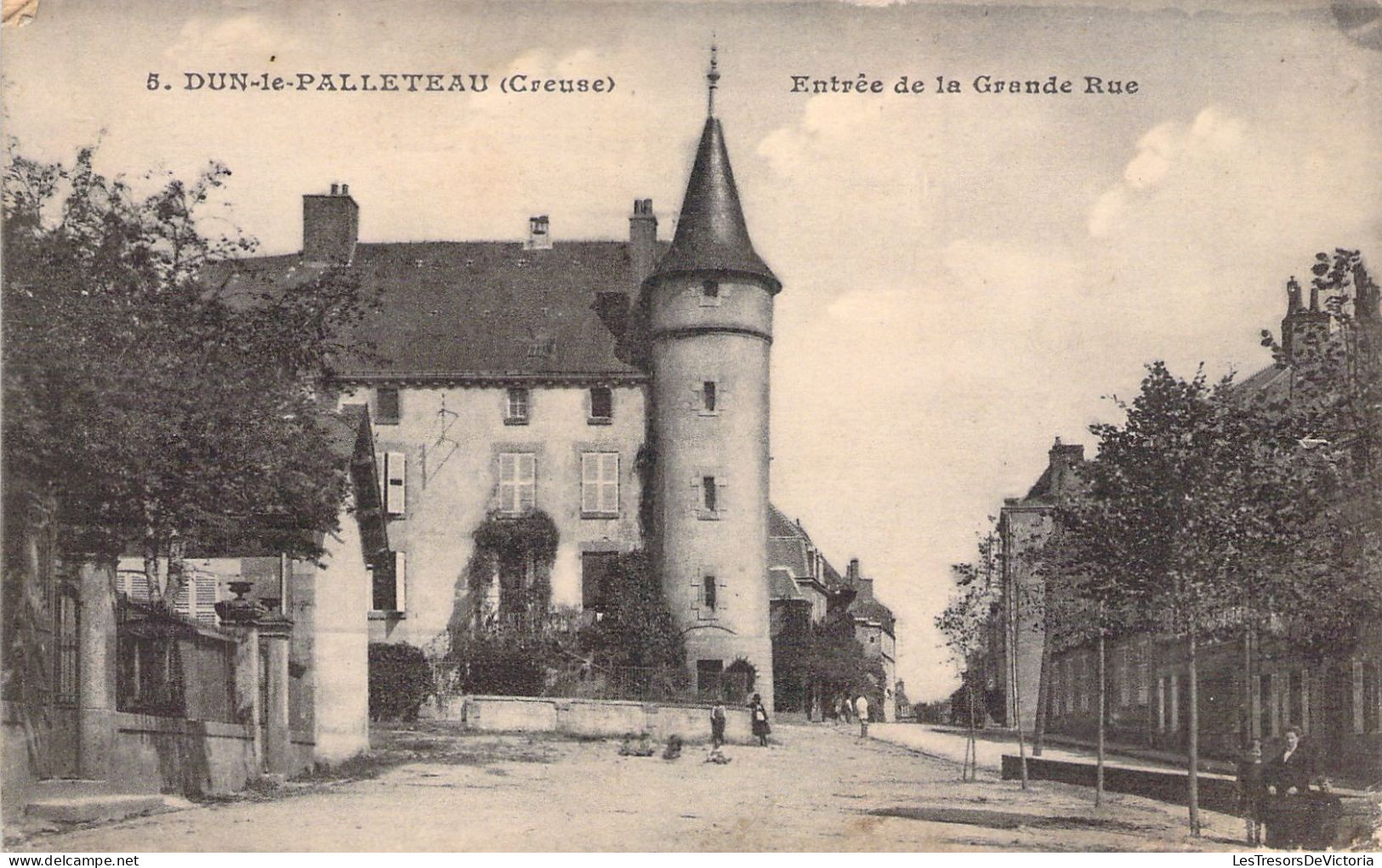 FRANCE - 23 - DUN LE PALLETEAU - Entrée De La Grande Rue - Carte Postale Ancienne - Dun Le Palestel