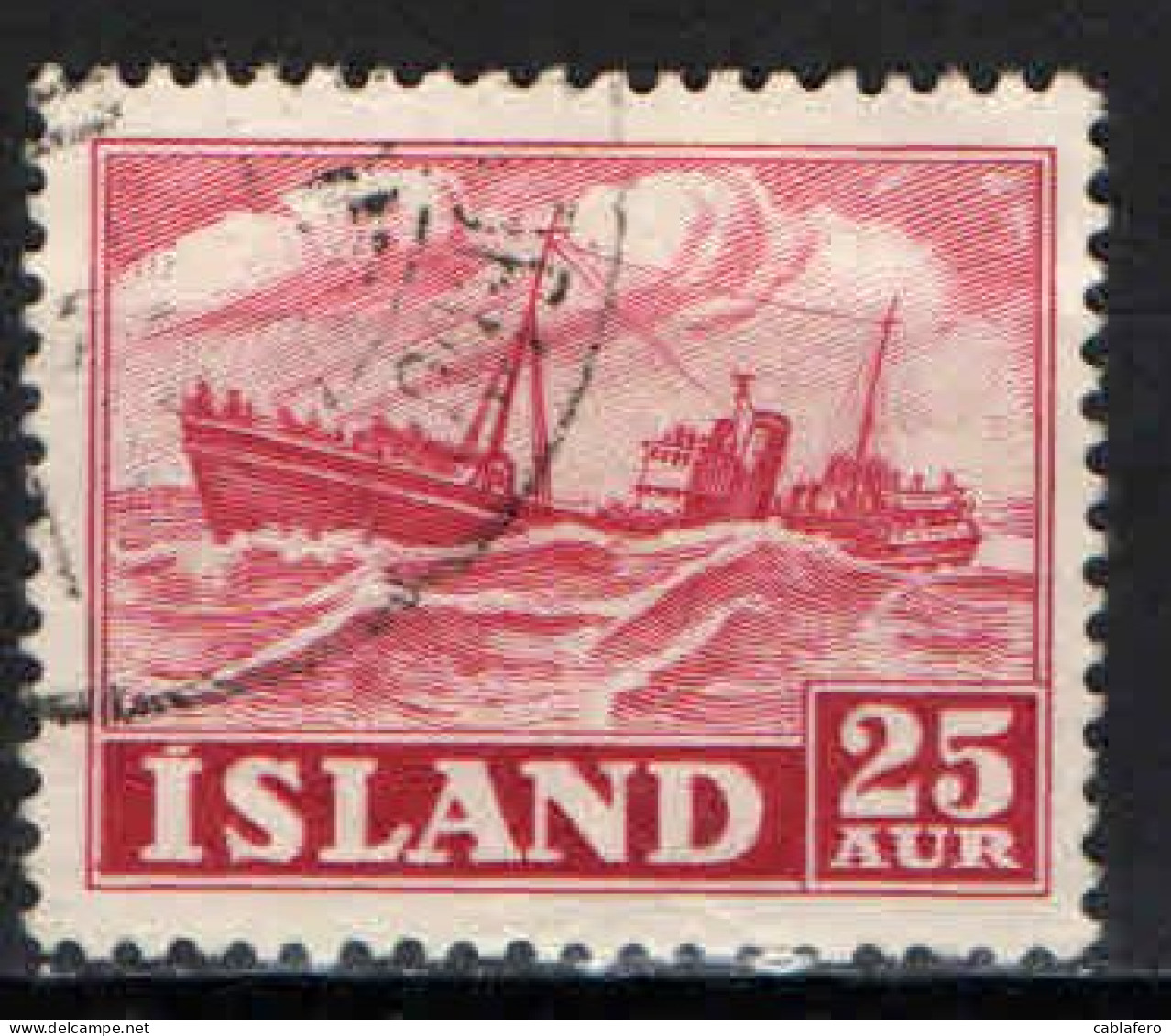 ISLANDA - 1954 - LA PESCA - USATO - Gebruikt