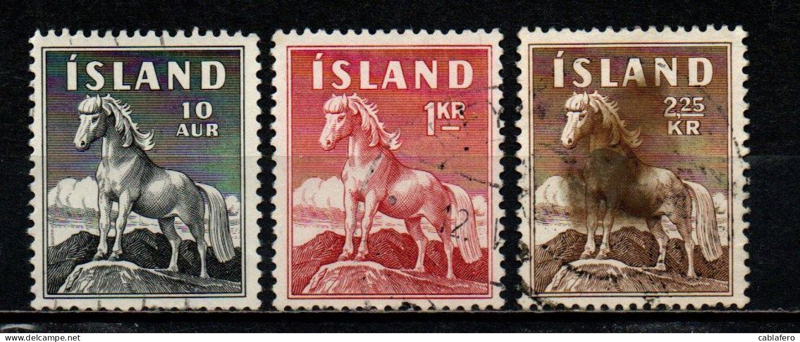 ISLANDA - 1958 - PONY D'ISLANDA - USATI - Gebruikt