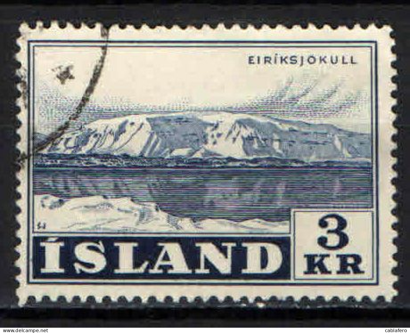 ISLANDA - 1957 - MONTAGNE DELL'ISLANDA: EIRIK - USATO - Oblitérés